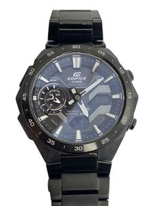 CASIO* solar wristwatch _EDIFICE/ Digi-Ana / stainless steel /BLK/BLK