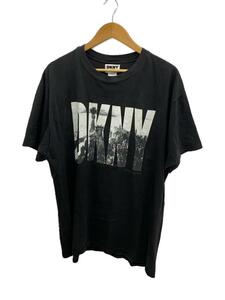 DKNY(DONNA KARAN NEW YORK)◆Tシャツ/-/コットン/BLK/プリント/D-TK6259