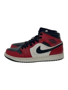 NIKE◆AIR JORDAN 1 MID CHICAGO BLACK/27.5cm/RED/554724-069