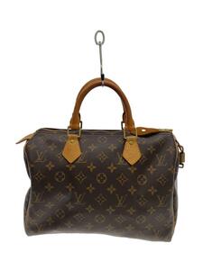 LOUIS VUITTON◆1)スピーディ30_モノグラム・キャンバス_BRW/PVC/BRW/総柄