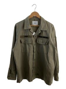 WTAPS◆長袖シャツ/3/コットン/KHK/212BRDT-SHM02