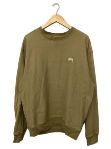 STUSSY◆スウェット/L/コットン/BEG/無地