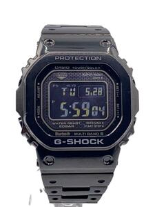 CASIO◆ソーラー腕時計/デジタル/ステンレス/BLK/BLK/GMW-B5000