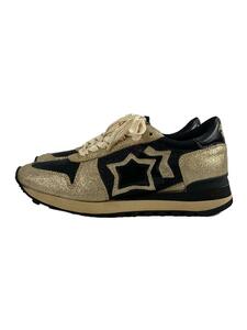 Atlantic STARS◆ローカットスニーカー/37/GLD/BLK