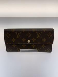 LOUIS VUITTON◆1)ポルト・フォイユ・サラ_モノグラム・キャンバス_BRW/PVC/BRW/モノグラム/レディース