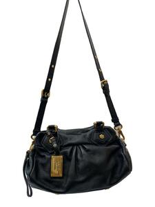 MARC BY MARC JACOBS◆ショルダーバッグ/レザー/BLK/無地