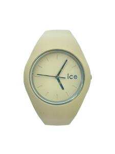 ice watch◆クォーツ腕時計/アナログ/ラバー/クリーム/サファリ/デザート