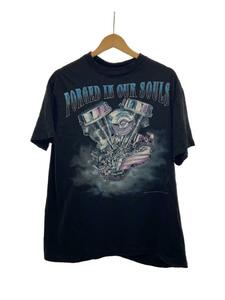 3D EMBLEM/Tシャツ/L/コットン/BLK/プリント/USA製/FORGET IN OUR SOULS