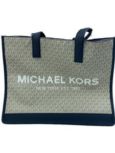 MICHAEL KORS◆トートバッグ/レザー/ベージュ/総柄/37F2LCOT4B