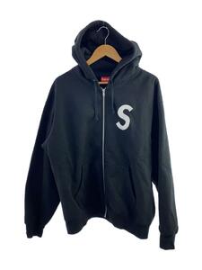 Supreme◆ジップパーカー/L/コットン/BLK