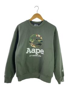 AAPE BY A BATHING APE◆クルーネックスウェット/S/コットン/GRY/AAPSWM3976XXJ