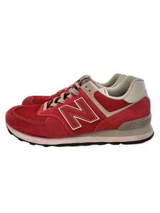 NEW BALANCE◆ニューバランス/ML574ERD/27.5cm/レッド/ランニングシューズ/スニーカー