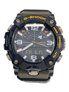 CASIO◆クォーツ腕時計・G-SHOCK/デジアナ/BLK/KHK