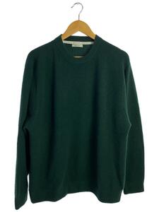 UNIVERSAL PRODUCTS◆21AW/BABY CASHMERE CREW NECKセーター(薄手)/4/カシミア/GRN/無地/213-6