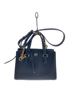 MICHAEL KORS◆CHANTAL/クロスボディ/ショルダーバッグ/ハンドバッグ/2WAY/レザー/BLK