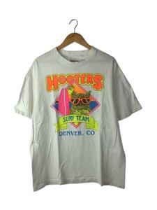 80s/HOOTERS/Tシャツ/XL/コットン/WHT//