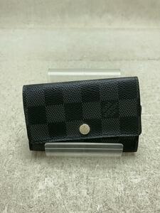 LOUIS VUITTON◆ミュルティクレ6_ダミエ・グラフィット_BLK/-/BLK/総柄/メンズ//