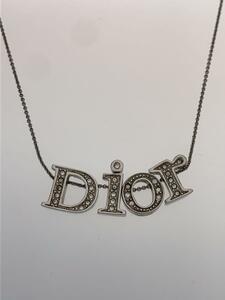 Christian Dior◆ネックレス/-/ラインストーン/SLV/トップ有/レディース