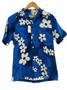 JCPenney◆Hawaii/アロハシャツ/コットン/BLU/総柄//