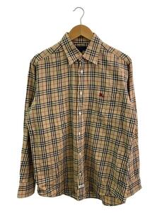 BURBERRY BLUE LABEL◆長袖シャツ/L/コットン/BEG/チェック/FE829-809-43//