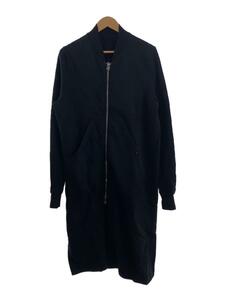 Rick Owens◆Drkshdw long bomber sweatshirt/S/コットン/BLK/DU16F8278-F