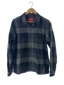 Supreme◆長袖シャツ/Plaid Flannel Shirt/21AW/M/コットン/GRY/チェック