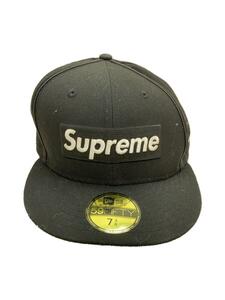 Supreme◆BOX LOGO/キャップ/7 3/8/コットン/BLK/無地/メンズ/色褪せ有