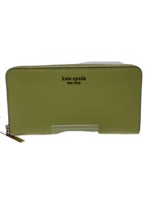 kate spade new york◆長財布/レザー/YLW/無地/レディース/PWRU7848