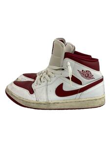 NIKE◆AIR JORDAN 1 MID_エアジョーダン 1 ミッド/27.5cm/WHT