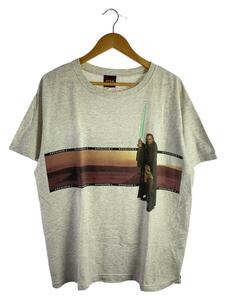 starwars◆Tシャツ/-/コットン/GRY/90s/STAR WARS/EPISODE1/クワイガンジン//