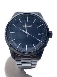 SEIKO◆ソーラー腕時計/アナログ/ステンレス/BLK/BLK/7b24-0br0