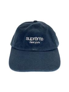 Supreme◆Classic Logo 6-Panel Cap/キャップ/FREE/コットン/BLK/メンズ