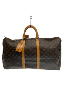 LOUIS VUITTON◆LOUISVUITTON/キーポル55_モノグラム・キャンバス_BRW/PVC/BRW/総柄/