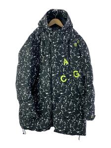 NIKE ACG◆DOWN FILL PARKA/ダウンジャケット/L/ポリエステル/ブラック/総柄/AQ3517-010