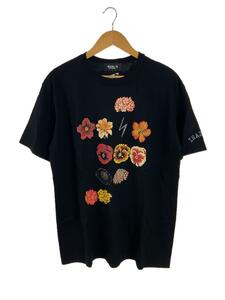 YOHJI YAMAMOTO◆WILDSIDE/INAZUMA Flowers T-shirt A/Tシャツ/4/コットン/WJ-T63-003