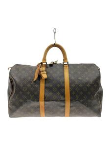 LOUIS VUITTON◆キーポル50_モノグラム・キャンバス_BRW/PVC/BRW