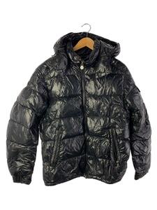 MONCLER◆ダウンジャケット/ナイロン/BLK/E20914036605 68950/ポケット部分ジップ破損