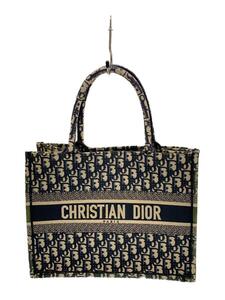 Christian Dior◆トートバッグ/キャンバス/NVY/総柄/変色有