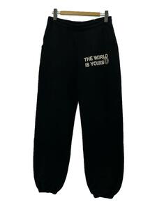 THE WORLD IS YOURS◆ボトム/-/コットン/BLK