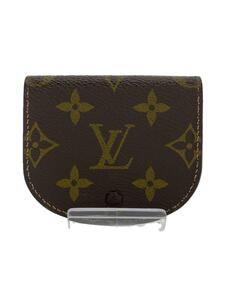 LOUIS VUITTON◆LOUIS VUITTON/ポルト・モネ・グゼ_モノグラム・キャンバス/ブラウン/総柄/レディース