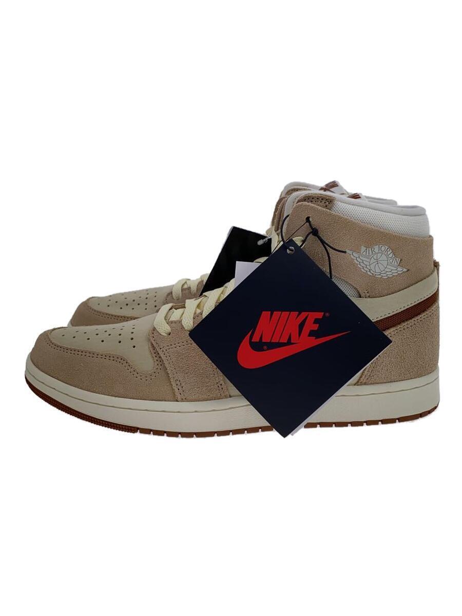 NIKE◆DV1307-120/ハイカットスニーカー/28cm/BEG/ロゴ