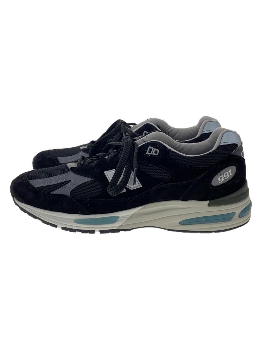 NEW BALANCE◆U991/ブラック/UK9/BLK/スウェード