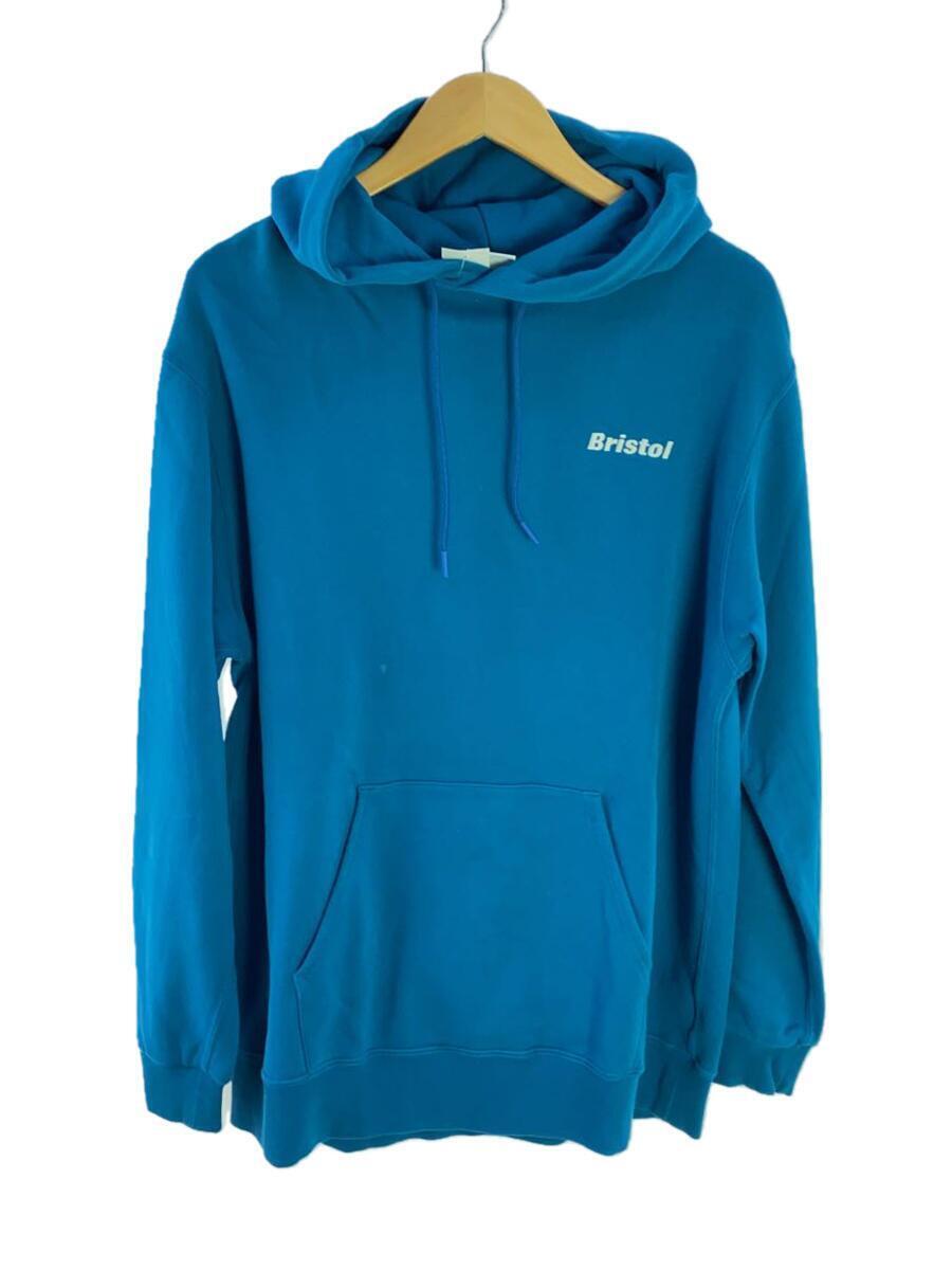 F.C.R.B.(F.C.Real Bristol)◆パーカー/L/コットン/BLU/FCRB-230061/シミ有