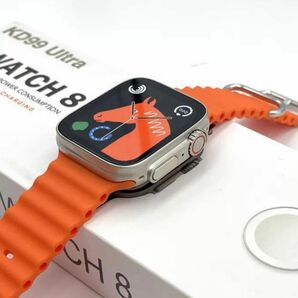【数量限定入荷】スマートウォッチ　時計　メンズ　レディース　　オレンジ　iPhone Android 対応　