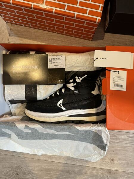 ナイキ NIKE sacai サカイ vapor waffle mix ブラック ヴェイパーワッフル ゴルチエ US8.5 26cm