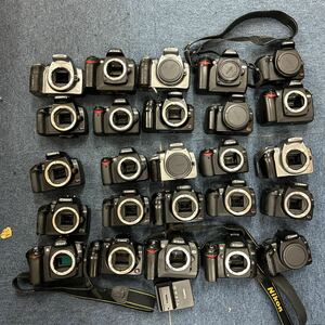 【A29】計25個　デジタル一眼レフカメラ　まとめ売り　Canon Kiss X N Nikon D70 D80 D50 など