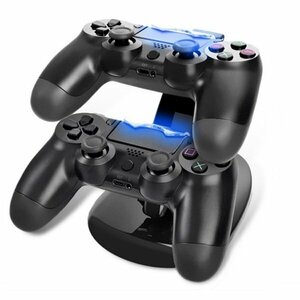 【vaps_6】PS4 コントローラー 充電スタンド 2台同時 充電器 USB 充電 スタンド 送込