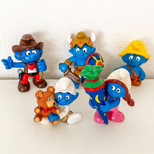 【即購入OK!】スマーフ smurf ヴィンテージ フィギュア 5体セット 1981年-1994年製造 シュライヒ