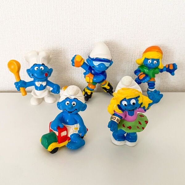 【即購入OK!】スマーフ Smurf ヴィンテージ フィギュア 5体セット 1996年製 シュライヒ SCHLEICH