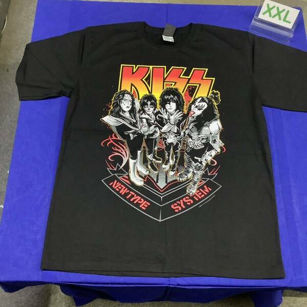 SR13D1. バンドTシャツ XXLサイズ　KISS 3 キッス 半袖 Tシャツ 